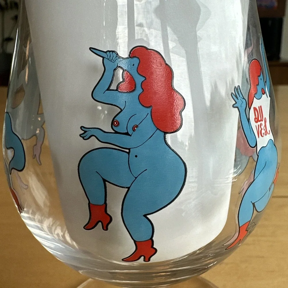 Duvel Tulip Beer Glass Limited Edition‎ 2010 by Artist Piet Parra Signed ~Etched